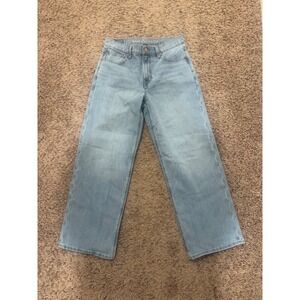 American Eagle Stovepipe Jeans Women's Size 2 Short Light Wash Stretch High Rise